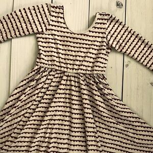 Brown & Cream heart Dress